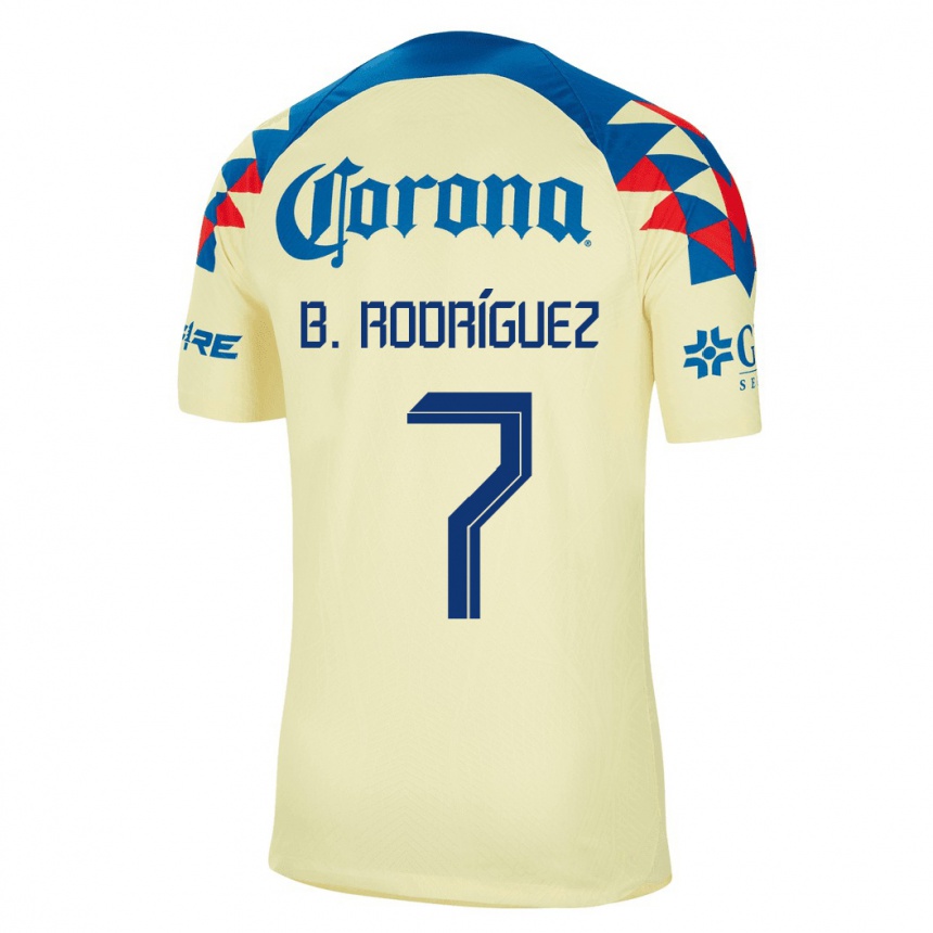 Kinder Fußball Brian Rodríguez #7 Gelb Heimtrikot Trikot 2023/24 T-Shirt Luxemburg