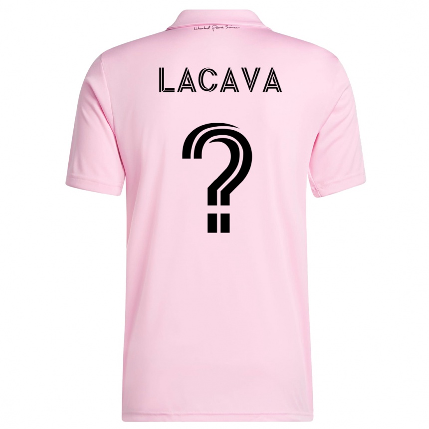 Kinder Fußball Jake Lacava #0 Rosa Heimtrikot Trikot 2023/24 T-Shirt Luxemburg