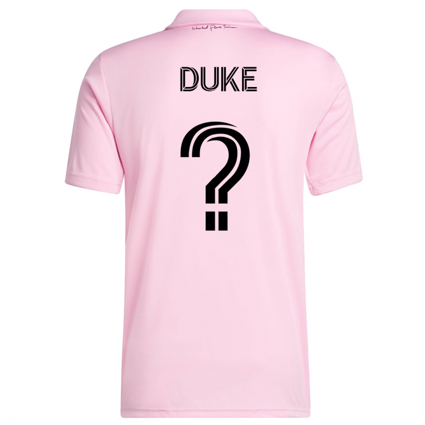 Kinder Fußball Bryce Duke #0 Rosa Heimtrikot Trikot 2023/24 T-Shirt Luxemburg