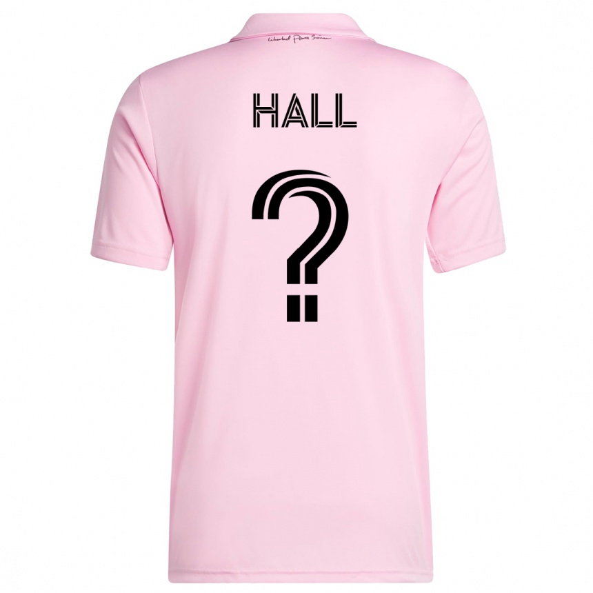 Kinder Fußball Tyler Hall #0 Rosa Heimtrikot Trikot 2023/24 T-Shirt Luxemburg