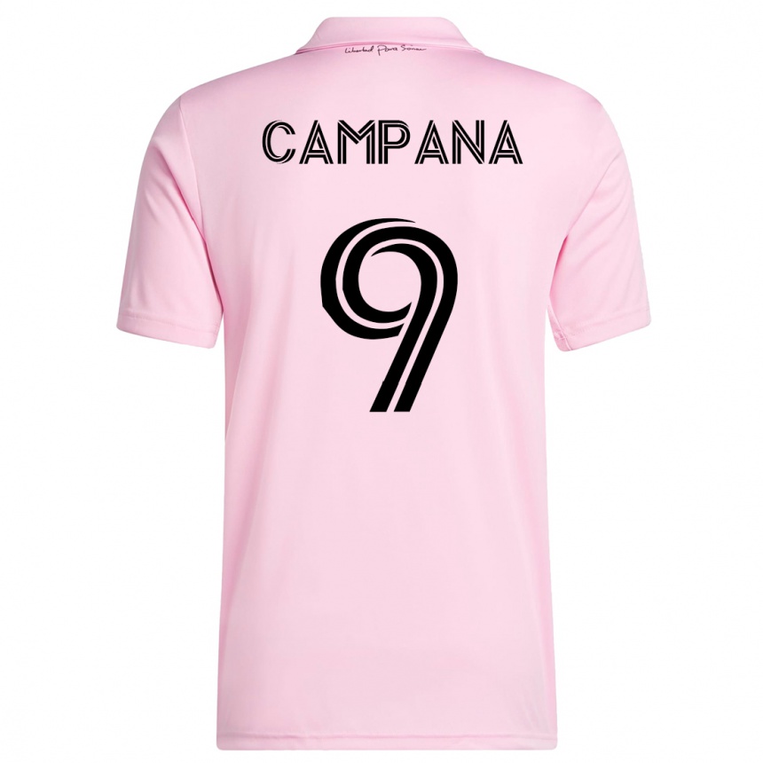 Kinder Fußball Leonardo Campana #9 Rosa Heimtrikot Trikot 2023/24 T-Shirt Luxemburg