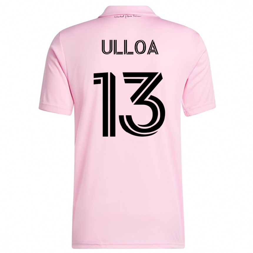 Kinder Fußball Víctor Ulloa #13 Rosa Heimtrikot Trikot 2023/24 T-Shirt Luxemburg