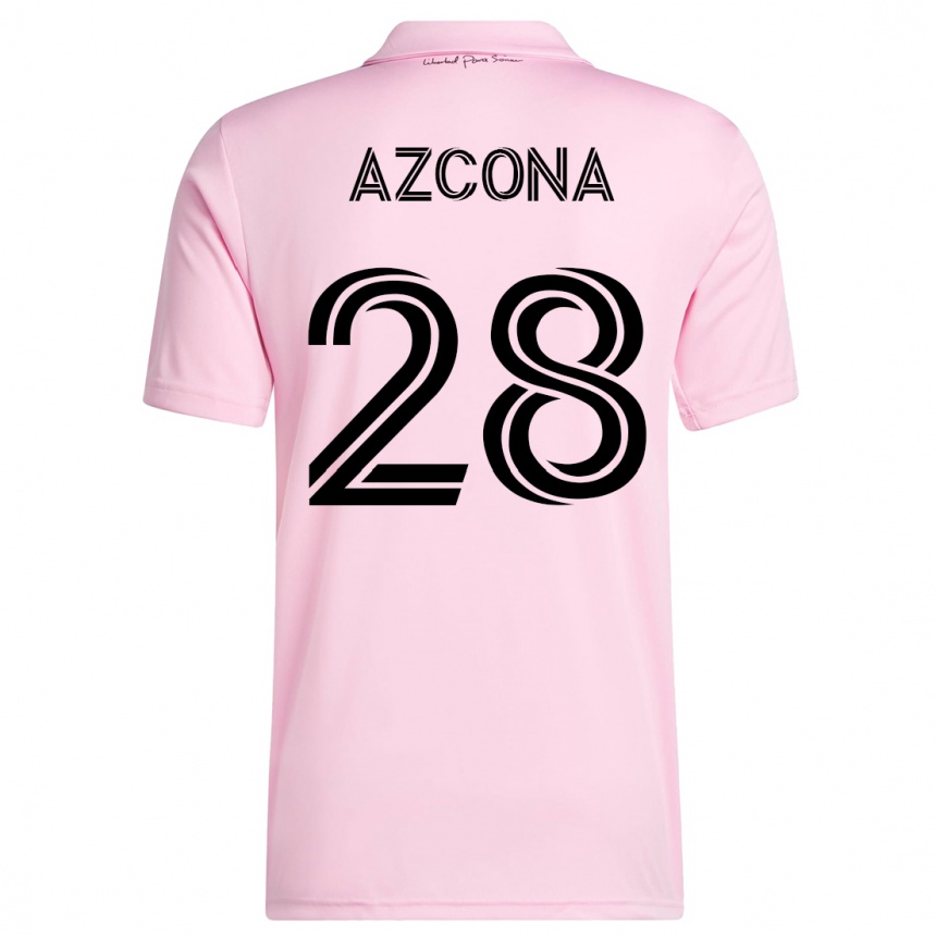 Kinder Fußball Edison Azcona #28 Rosa Heimtrikot Trikot 2023/24 T-Shirt Luxemburg