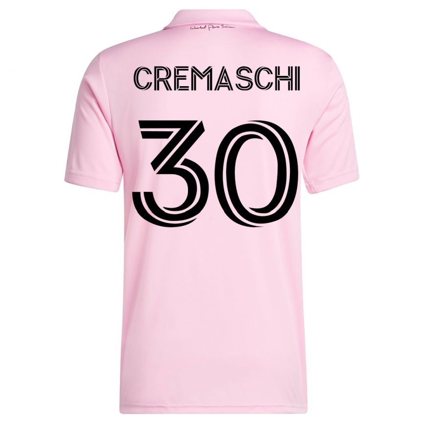 Kinder Fußball Benja Cremaschi #30 Rosa Heimtrikot Trikot 2023/24 T-Shirt Luxemburg
