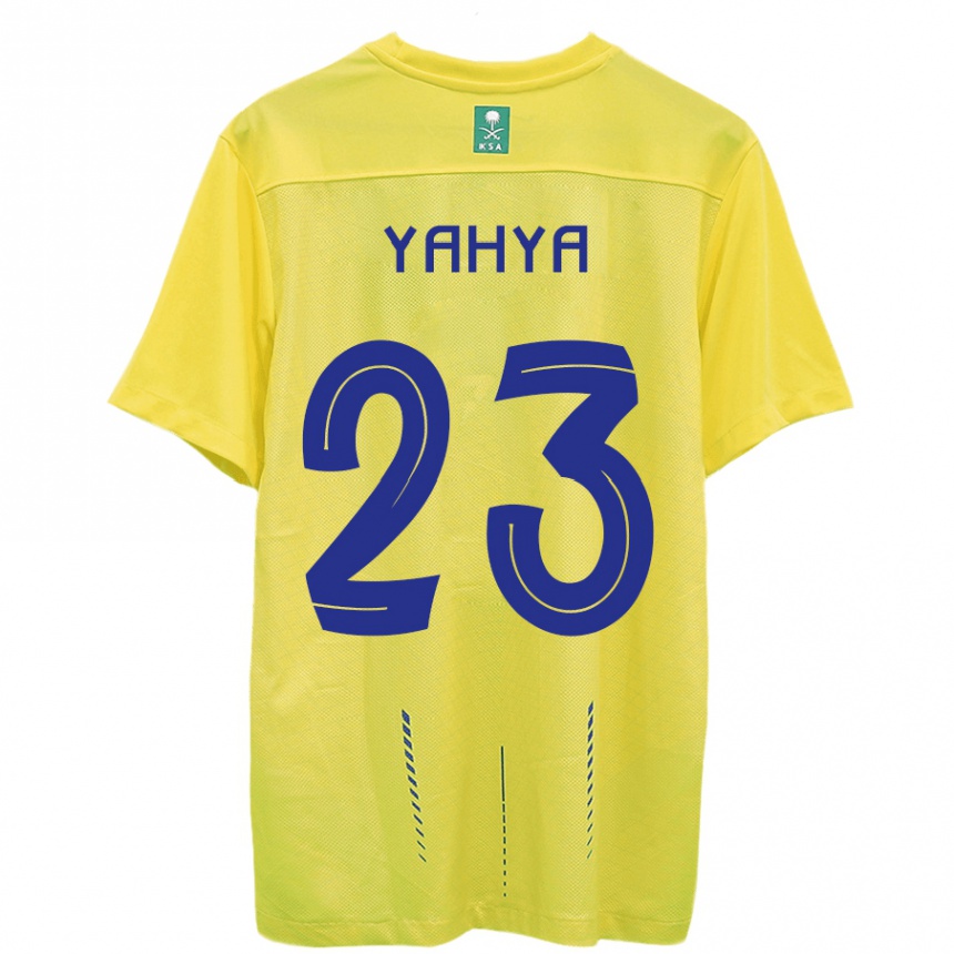 Kinder Fußball Ayman Yahya #23 Gelb Heimtrikot Trikot 2023/24 T-Shirt Luxemburg