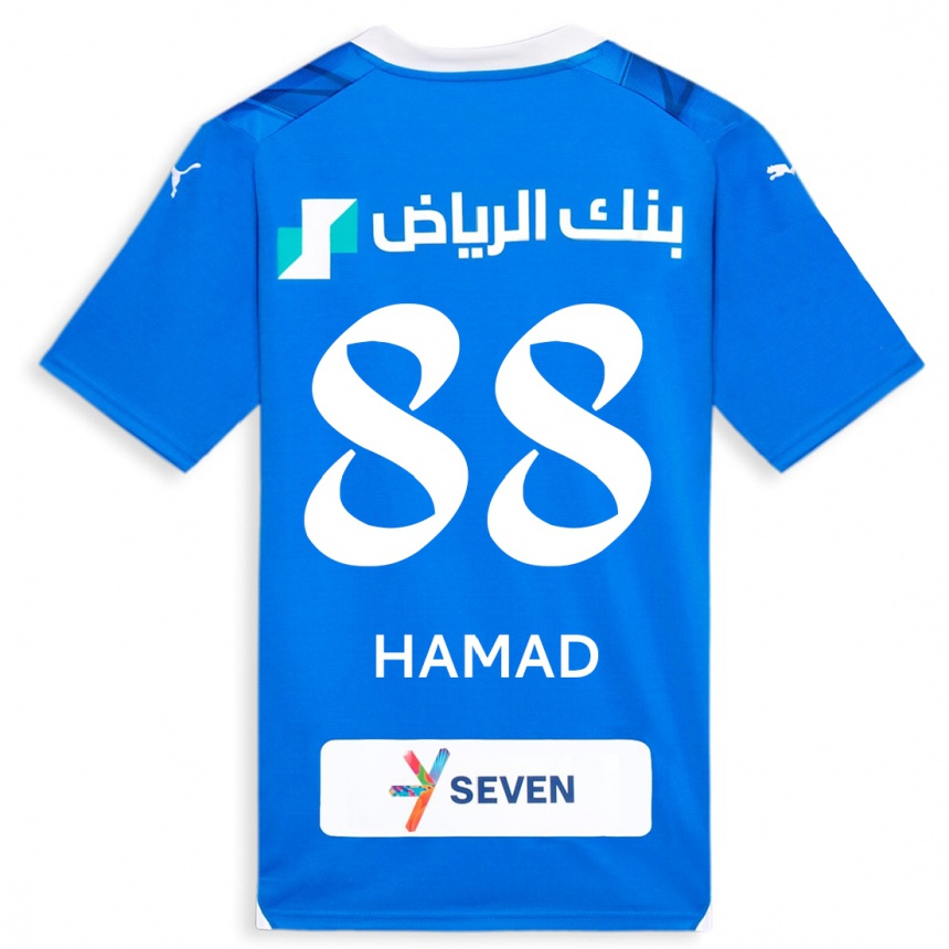 Kinder Fußball Hamad Al-Yami #88 Blau Heimtrikot Trikot 2023/24 T-Shirt Luxemburg