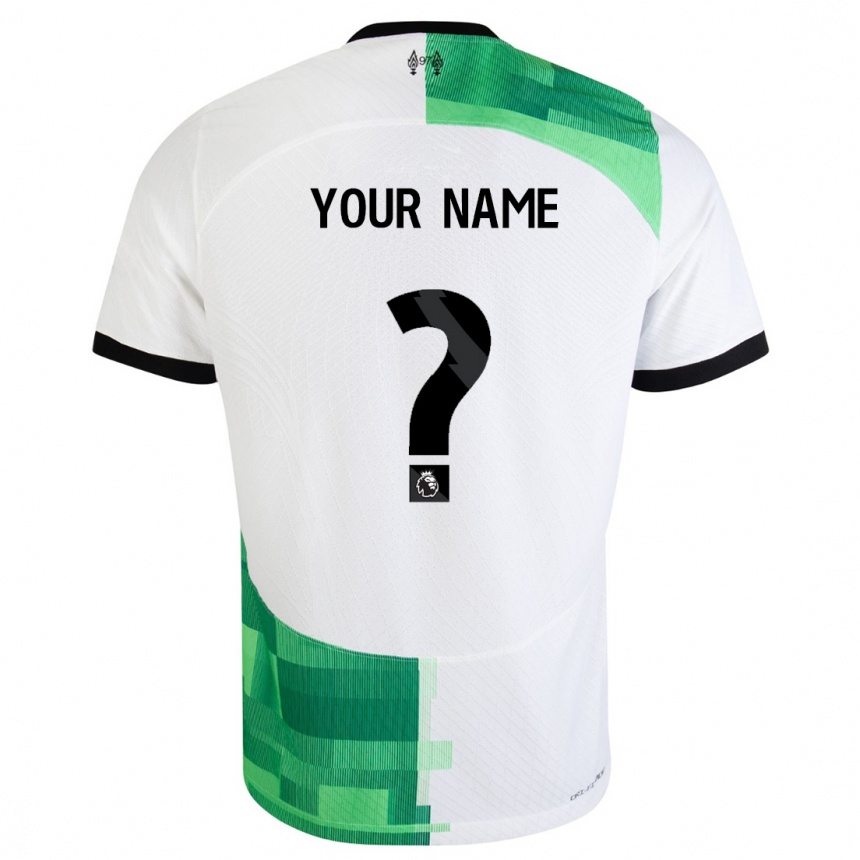 Kinder Fußball Ihren Namen #0 Weiß Grün Auswärtstrikot Trikot 2023/24 T-Shirt Luxemburg