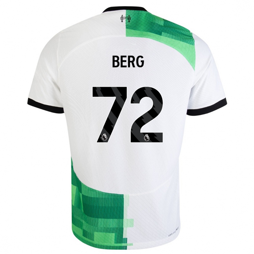 Kinder Fußball Sepp Van Den Berg #72 Weiß Grün Auswärtstrikot Trikot 2023/24 T-Shirt Luxemburg