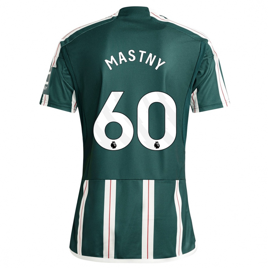 Kinder Fußball Ondrej Mastny #60 Dunkelgrün Auswärtstrikot Trikot 2023/24 T-Shirt Luxemburg