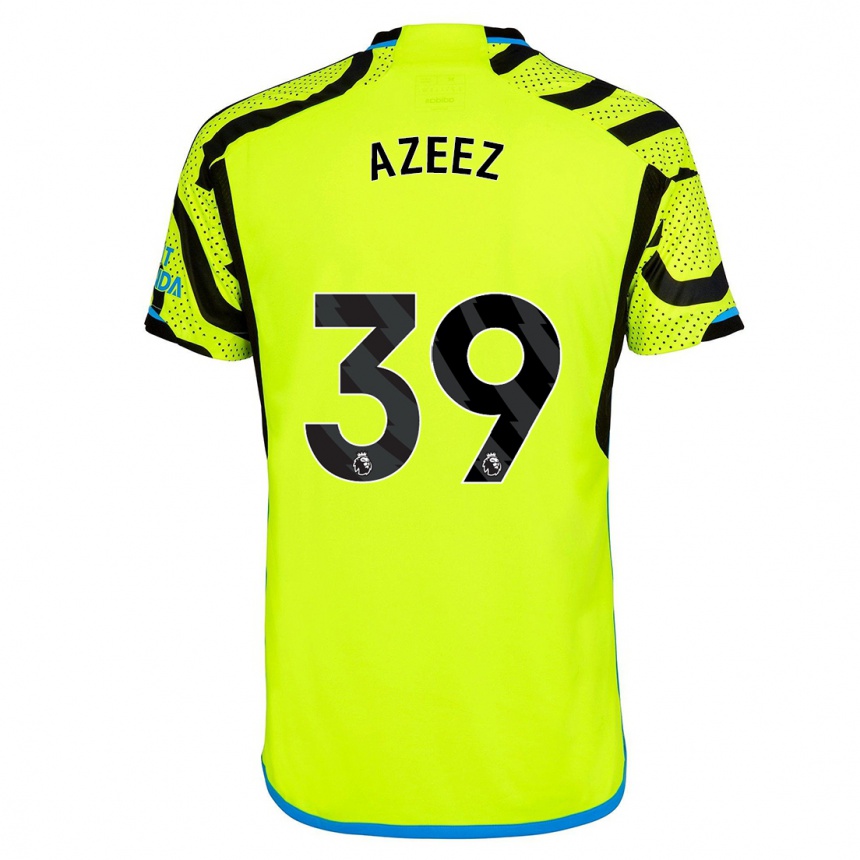 Kinder Fußball Miguel Azeez #39 Gelb Auswärtstrikot Trikot 2023/24 T-Shirt Luxemburg