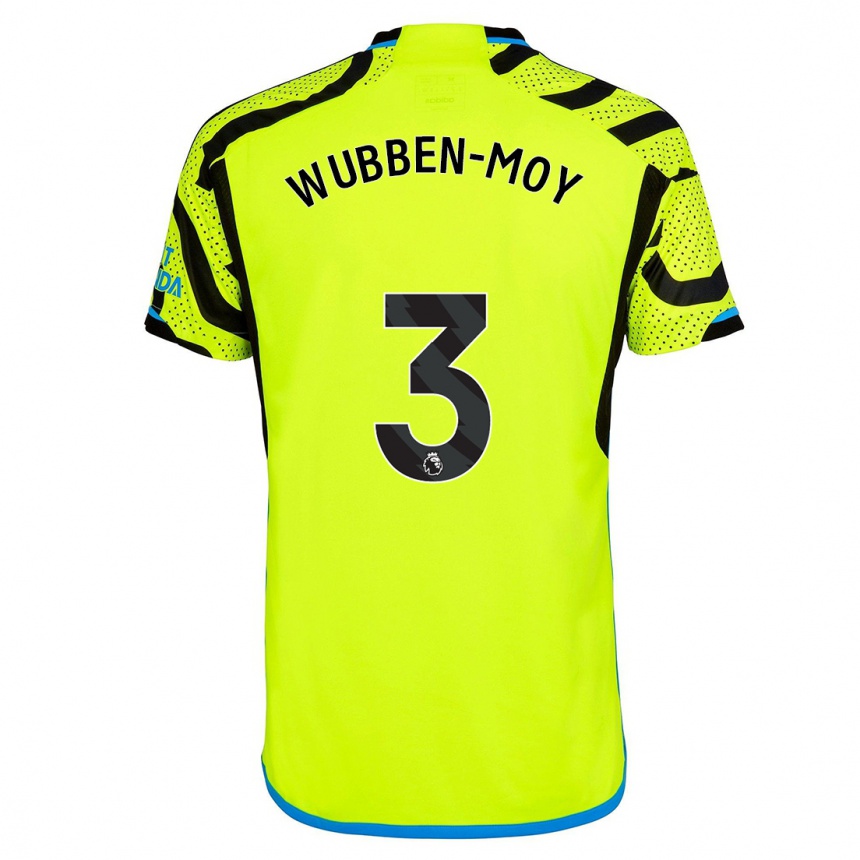 Kinder Fußball Lotte Wubben-Moy #3 Gelb Auswärtstrikot Trikot 2023/24 T-Shirt Luxemburg