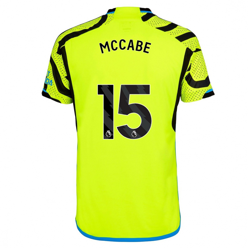 Kinder Fußball Katie Mccabe #15 Gelb Auswärtstrikot Trikot 2023/24 T-Shirt Luxemburg