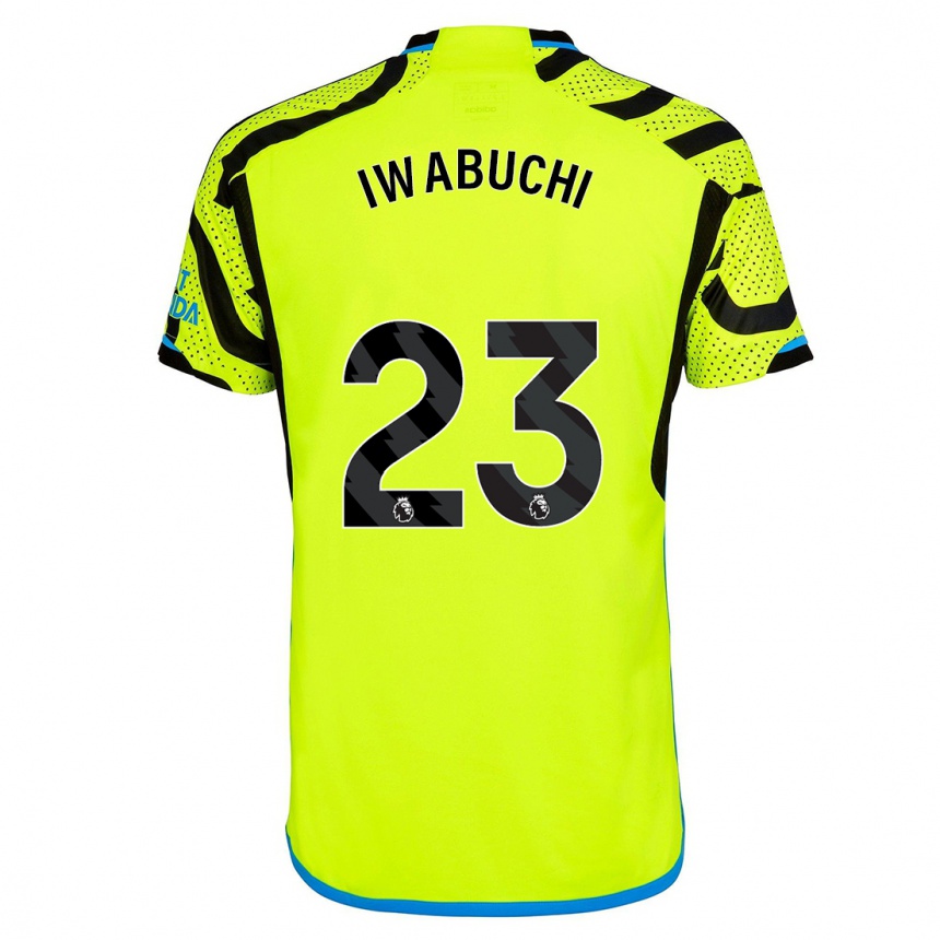 Kinder Fußball Mana Iwabuchi #23 Gelb Auswärtstrikot Trikot 2023/24 T-Shirt Luxemburg