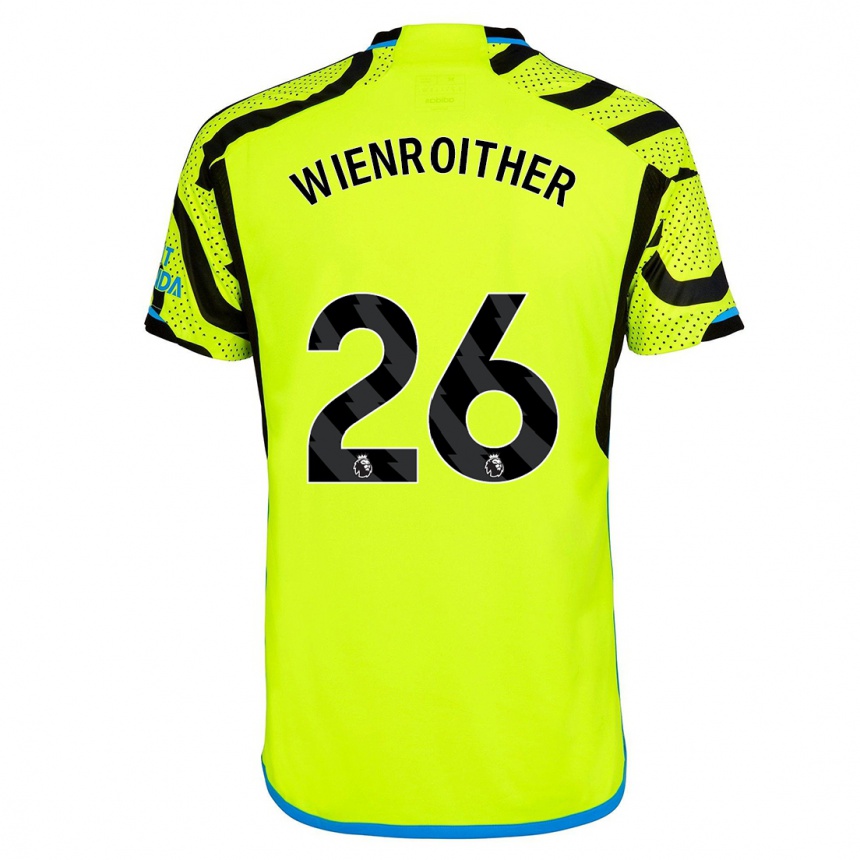 Kinder Fußball Laura Wienroither #26 Gelb Auswärtstrikot Trikot 2023/24 T-Shirt Luxemburg