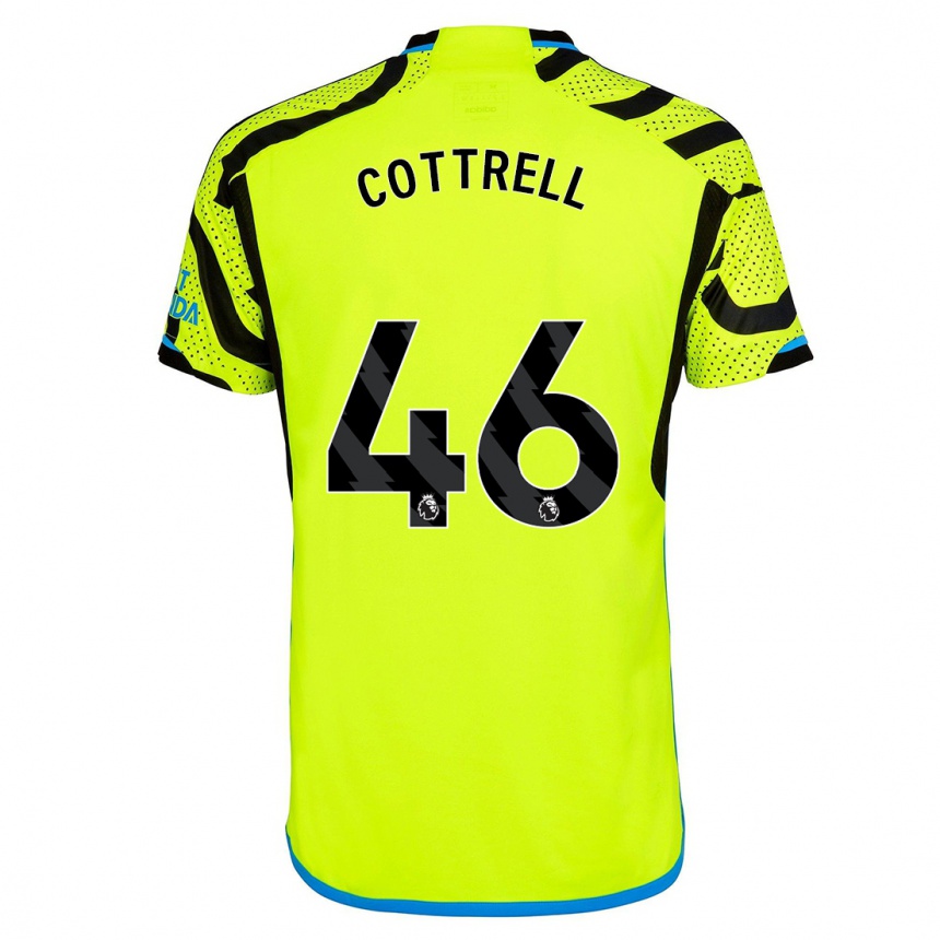 Kinder Fußball Ben Cottrell #46 Gelb Auswärtstrikot Trikot 2023/24 T-Shirt Luxemburg