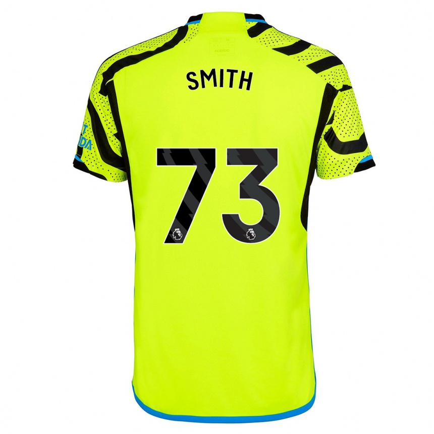 Kinder Fußball Tom Smith #73 Gelb Auswärtstrikot Trikot 2023/24 T-Shirt Luxemburg