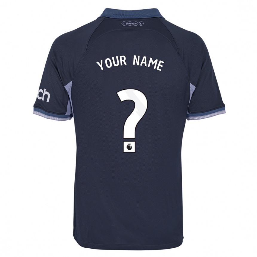Kinder Fußball Ihren Namen #0 Dunkelblau Auswärtstrikot Trikot 2023/24 T-Shirt Luxemburg