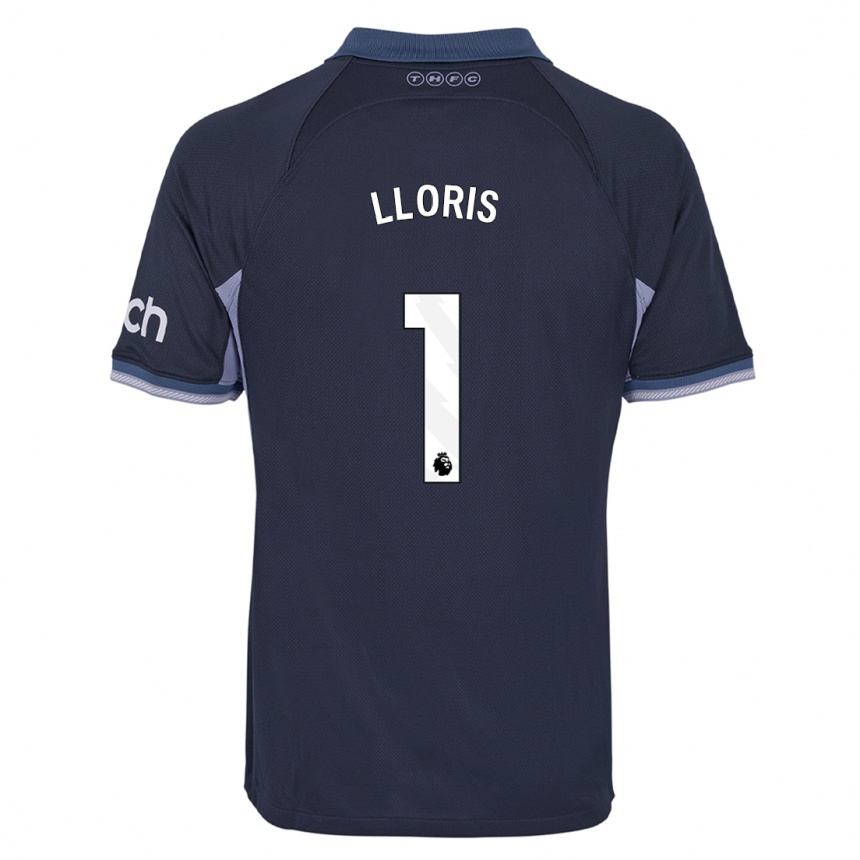 Kinder Fußball Hugo Lloris #1 Dunkelblau Auswärtstrikot Trikot 2023/24 T-Shirt Luxemburg