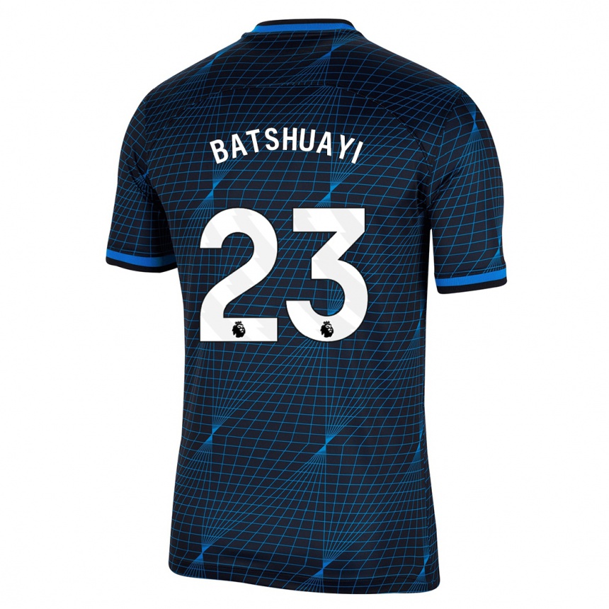 Kinder Fußball Michy Batshuayi #23 Dunkelblau Auswärtstrikot Trikot 2023/24 T-Shirt Luxemburg