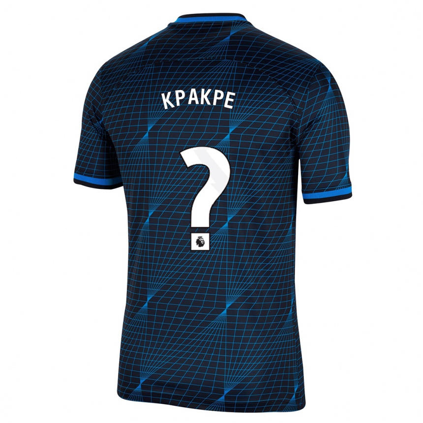 Kinder Fußball Alex Kpakpe #0 Dunkelblau Auswärtstrikot Trikot 2023/24 T-Shirt Luxemburg