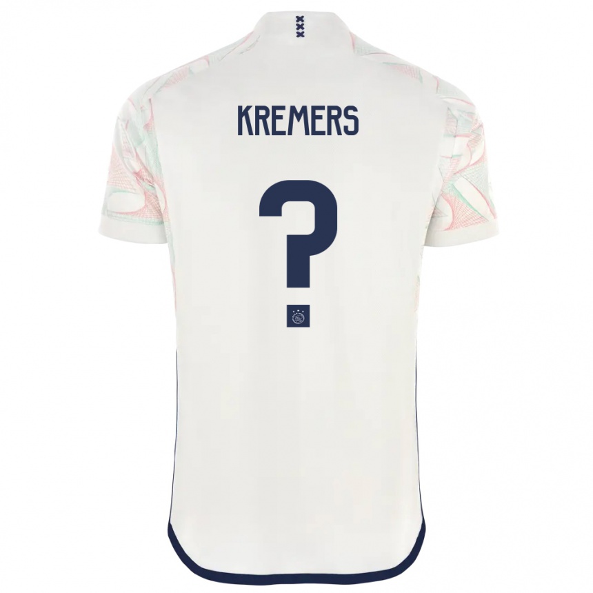 Kinder Fußball Sten Kremers #0 Weiß Auswärtstrikot Trikot 2023/24 T-Shirt Luxemburg