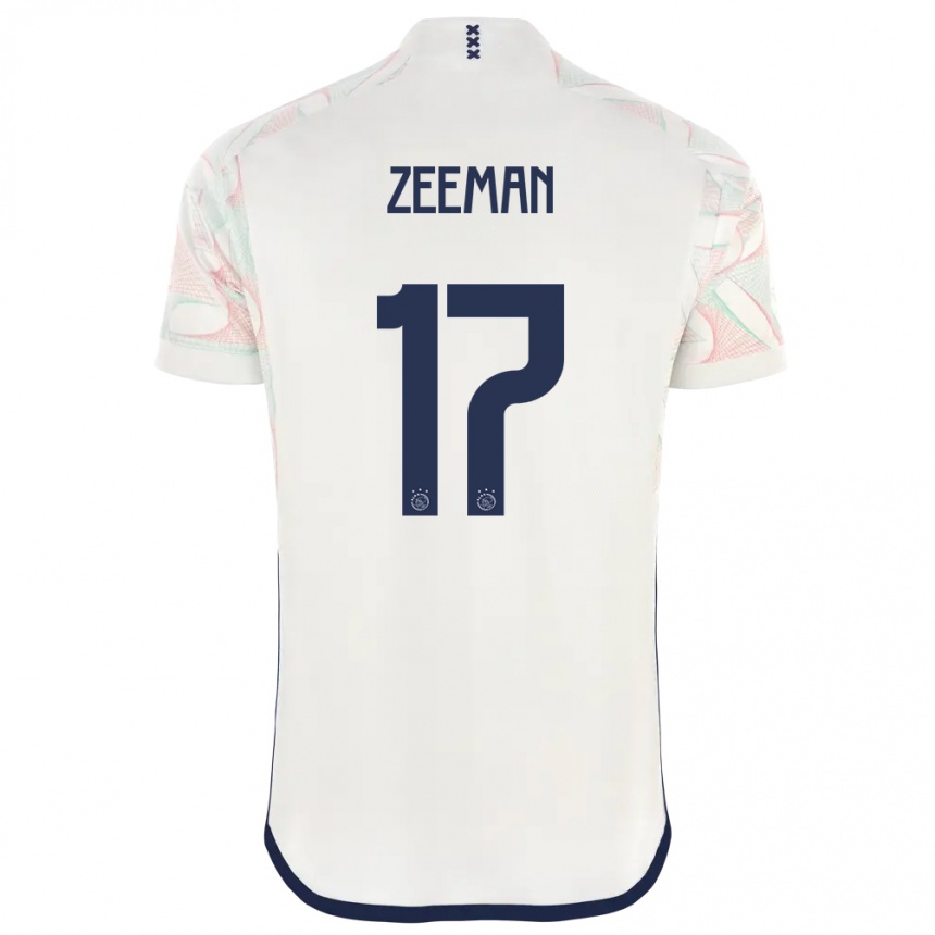 Kinder Fußball Kelly Zeeman #17 Weiß Auswärtstrikot Trikot 2023/24 T-Shirt Luxemburg