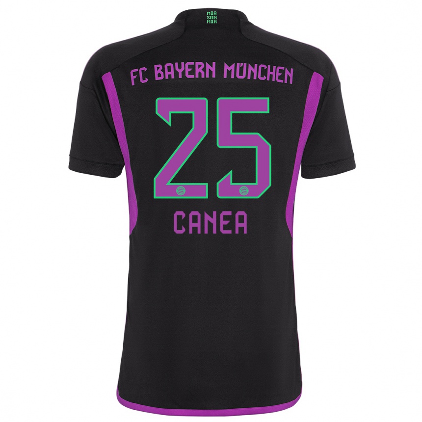 Kinder Fußball Rares Canea #25 Schwarz Auswärtstrikot Trikot 2023/24 T-Shirt Luxemburg