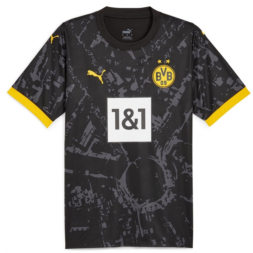 Kinder Fußball Tiago Estevão #33 Schwarz Auswärtstrikot Trikot 2023/24 T-Shirt Luxemburg