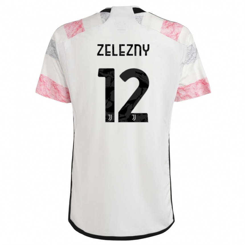 Kinder Fußball Radoslaw Zelezny #12 Weiß Rosa Auswärtstrikot Trikot 2023/24 T-Shirt Luxemburg