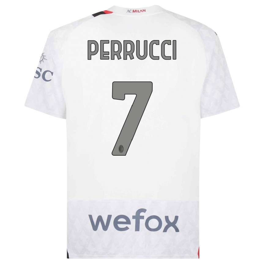 Kinder Fußball Vincenzo Perrucci #7 Weiß Auswärtstrikot Trikot 2023/24 T-Shirt Luxemburg