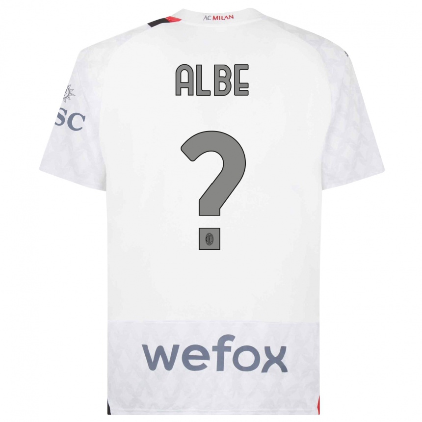 Kinder Fußball Salem Albe #0 Weiß Auswärtstrikot Trikot 2023/24 T-Shirt Luxemburg