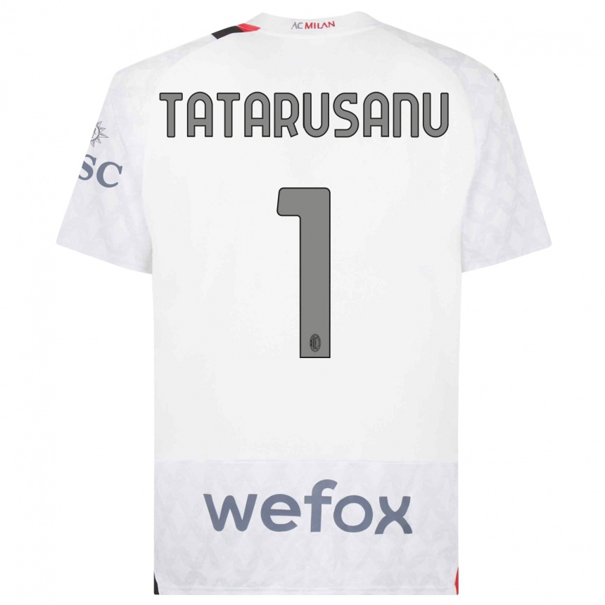 Kinder Fußball Ciprian Tatarusanu #1 Weiß Auswärtstrikot Trikot 2023/24 T-Shirt Luxemburg