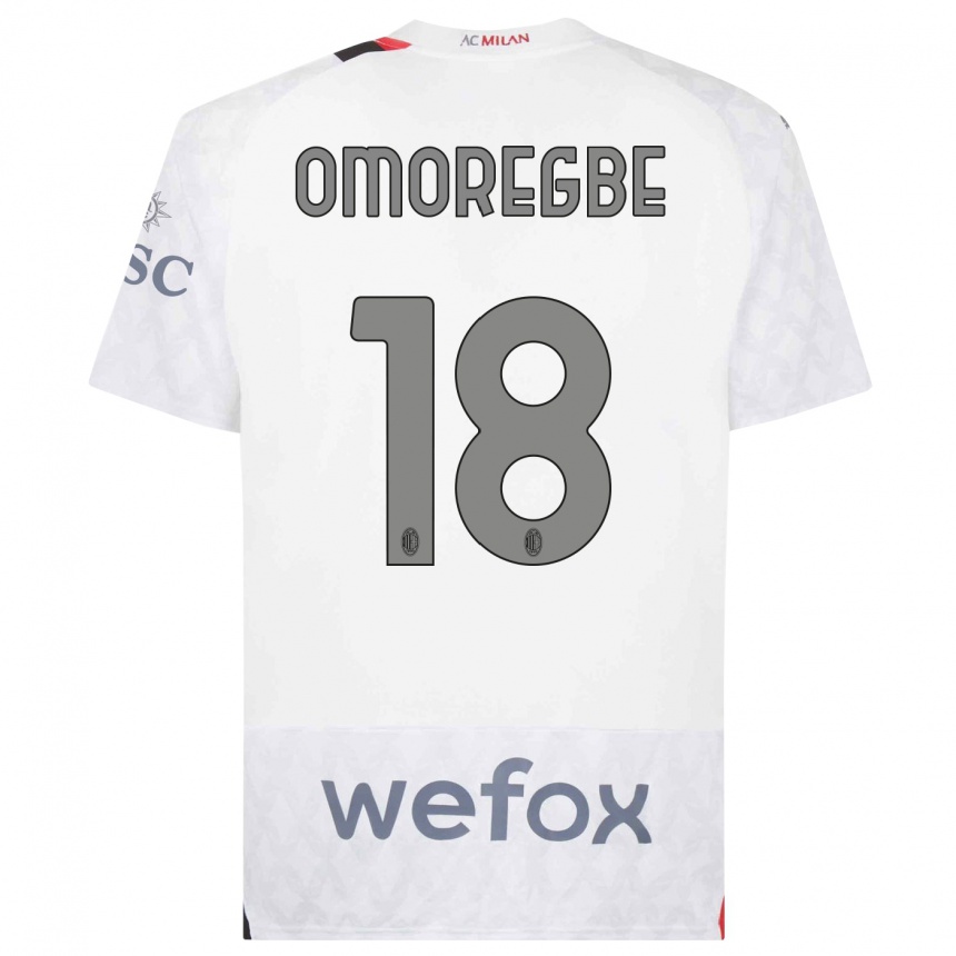 Kinder Fußball Bob Murphy Omoregbe #18 Weiß Auswärtstrikot Trikot 2023/24 T-Shirt Luxemburg