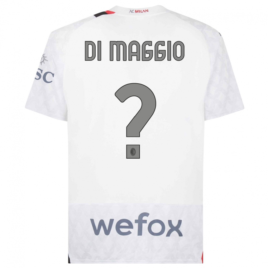 Kinder Fußball Simone Di Maggio #0 Weiß Auswärtstrikot Trikot 2023/24 T-Shirt Luxemburg