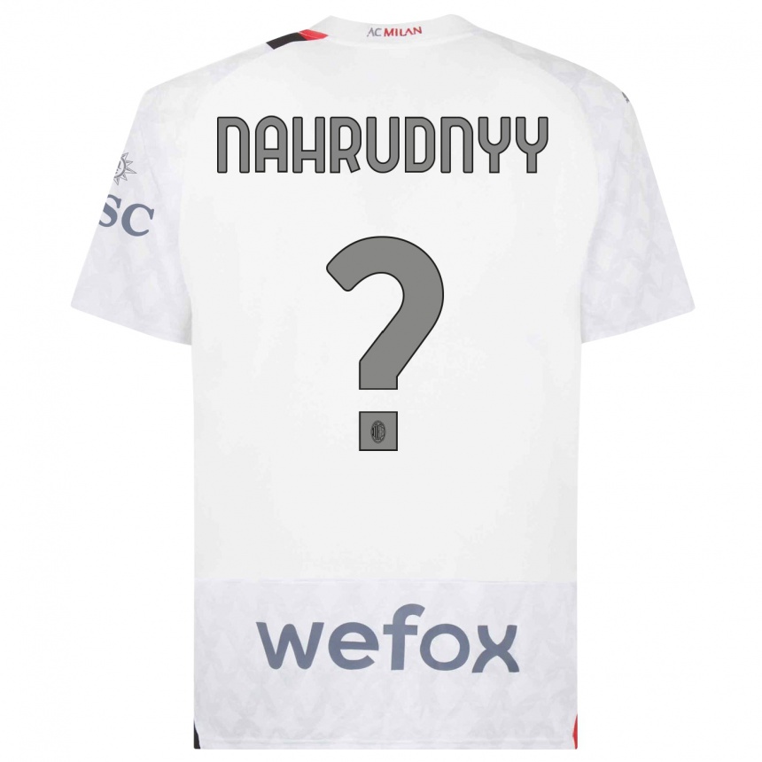 Kinder Fußball Vladislav Nahrudnyy #0 Weiß Auswärtstrikot Trikot 2023/24 T-Shirt Luxemburg