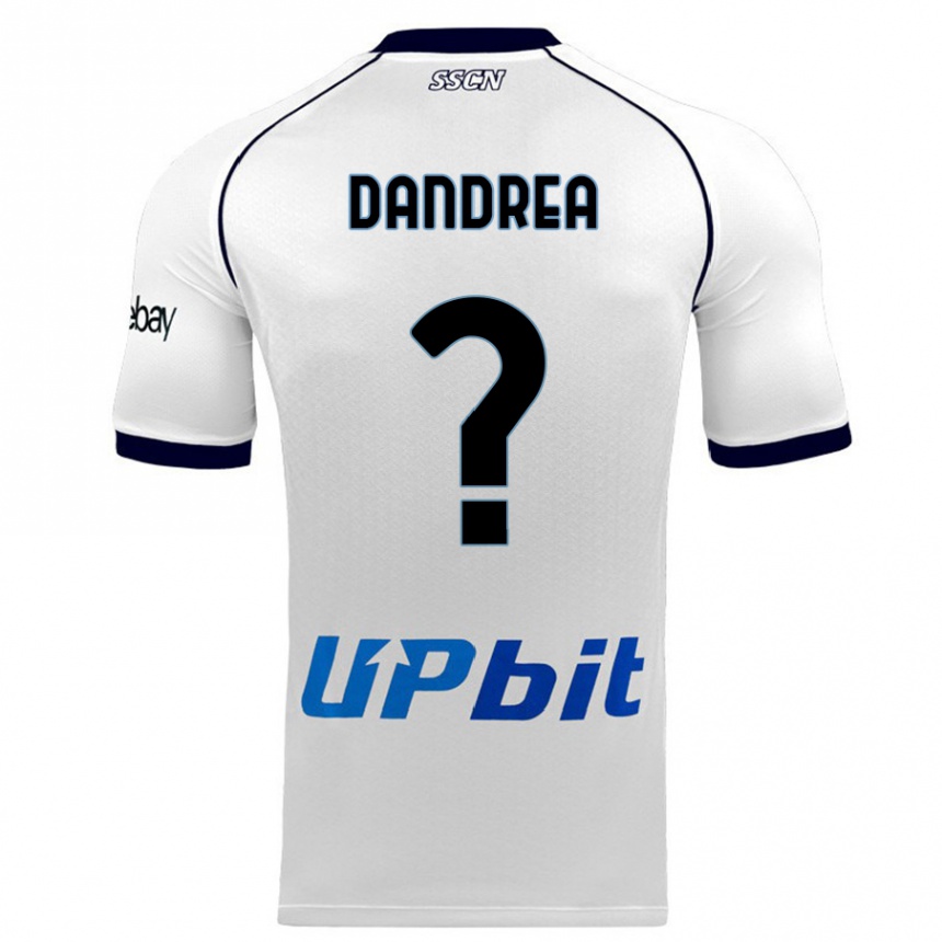 Kinder Fußball Alessandro Dandrea #0 Weiß Auswärtstrikot Trikot 2023/24 T-Shirt Luxemburg