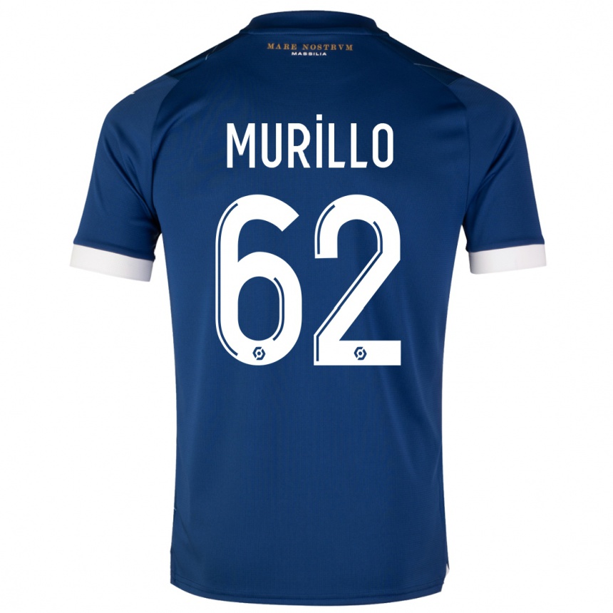 Kinder Fußball Amir Murillo #62 Dunkelblau Auswärtstrikot Trikot 2023/24 T-Shirt Luxemburg
