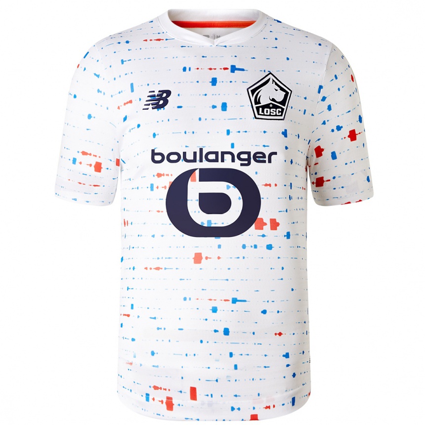 Kinder Fußball Tiago Djaló #3 Weiß Auswärtstrikot Trikot 2023/24 T-Shirt Luxemburg