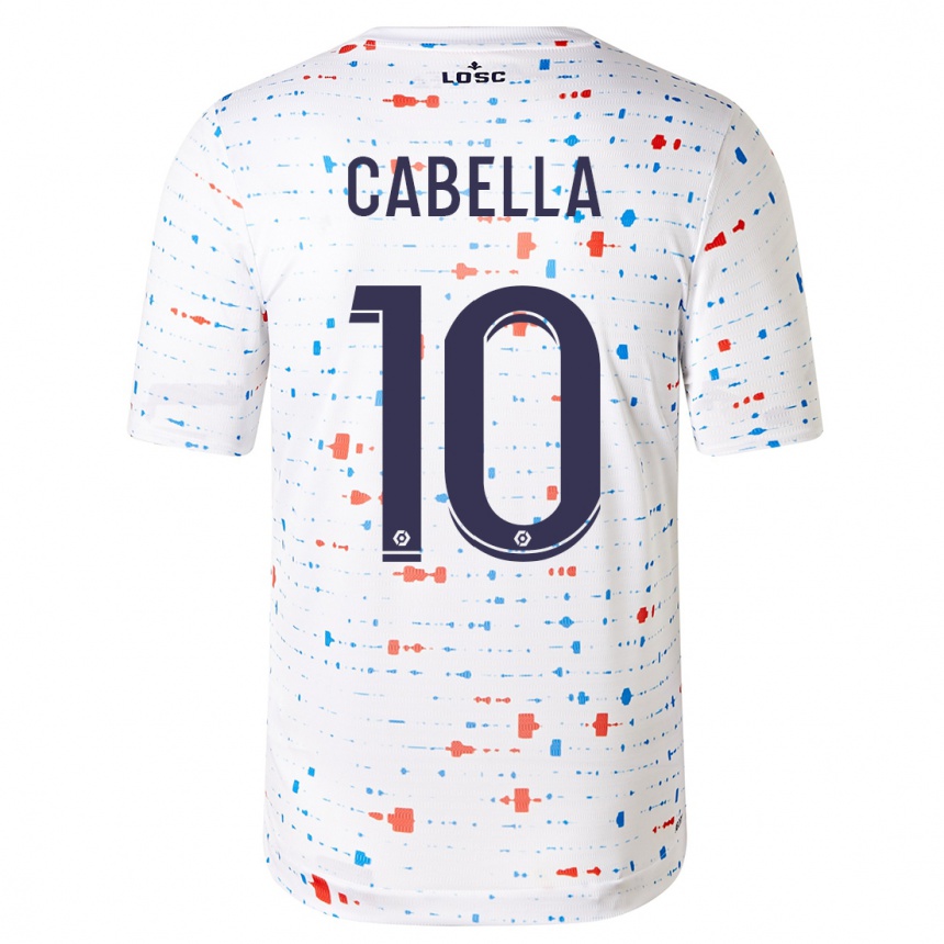Kinder Fußball Rémy Cabella #10 Weiß Auswärtstrikot Trikot 2023/24 T-Shirt Luxemburg