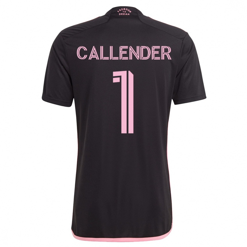 Kinder Fußball Drake Callender #1 Schwarz Auswärtstrikot Trikot 2023/24 T-Shirt Luxemburg