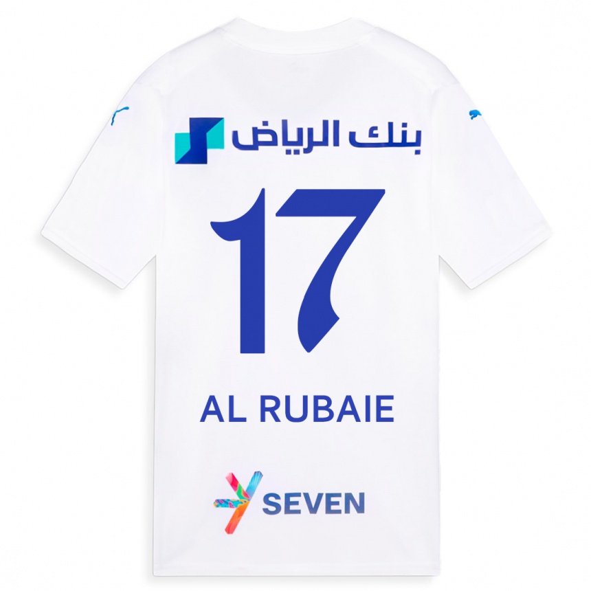 Kinder Fußball Mohammed Al-Rubaie #17 Weiß Auswärtstrikot Trikot 2023/24 T-Shirt Luxemburg
