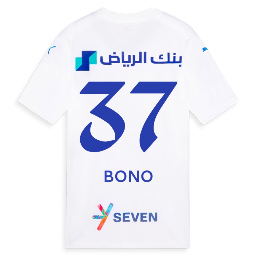 Kinder Fußball Bono #37 Weiß Auswärtstrikot Trikot 2023/24 T-Shirt Luxemburg