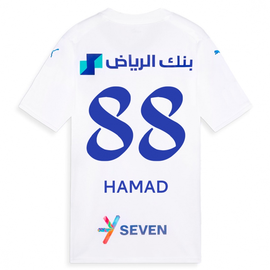 Kinder Fußball Hamad Al-Yami #88 Weiß Auswärtstrikot Trikot 2023/24 T-Shirt Luxemburg