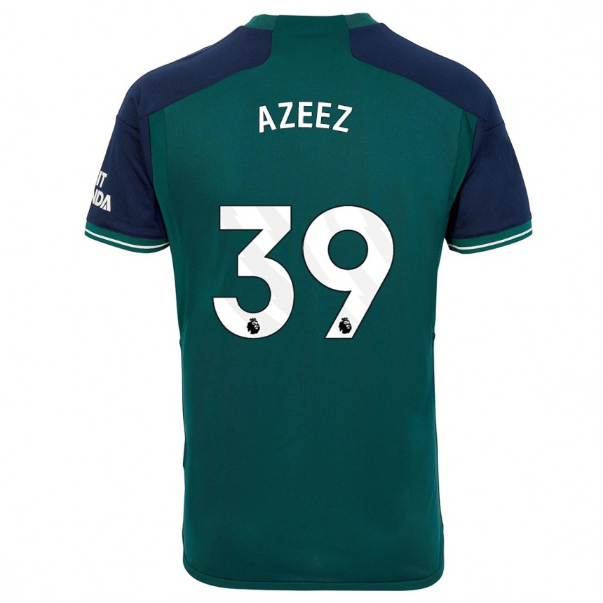 Kinder Fußball Miguel Azeez #39 Grün Ausweichtrikot Trikot 2023/24 T-Shirt Luxemburg