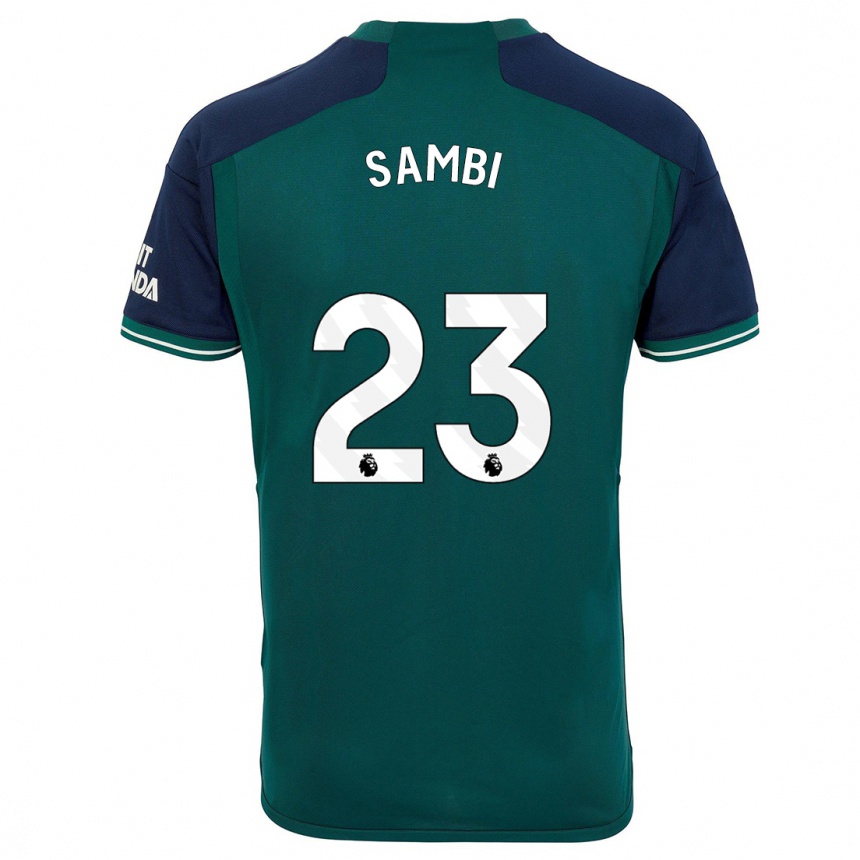 Kinder Fußball Albert Sambi Lokonga #23 Grün Ausweichtrikot Trikot 2023/24 T-Shirt Luxemburg