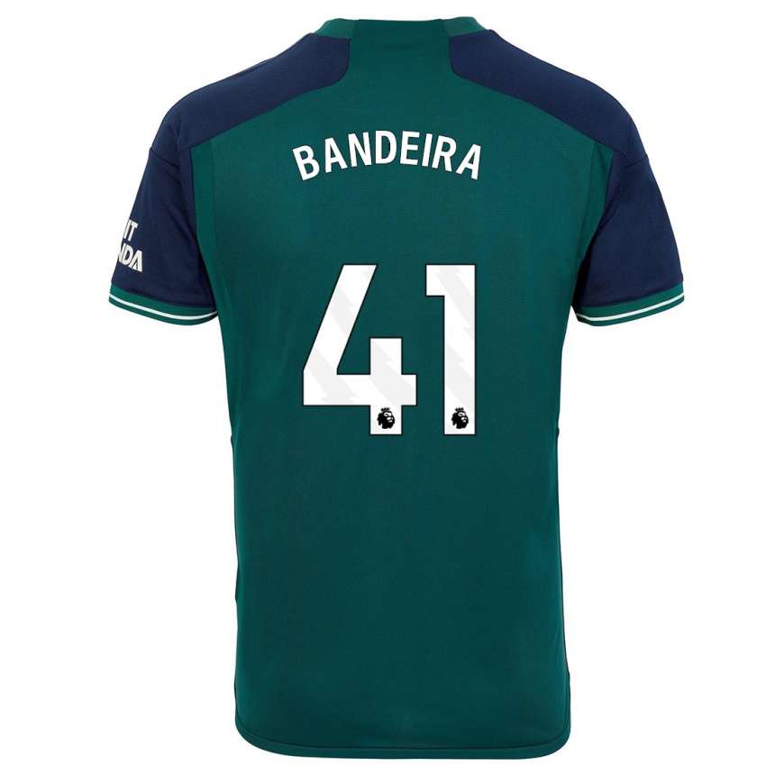 Kinder Fußball Mauro Bandeira #41 Grün Ausweichtrikot Trikot 2023/24 T-Shirt Luxemburg