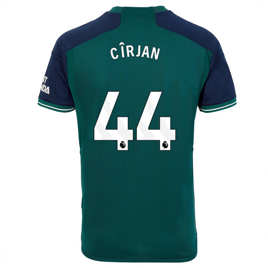 Kinder Fußball Catalin Cîrjan #44 Grün Ausweichtrikot Trikot 2023/24 T-Shirt Luxemburg