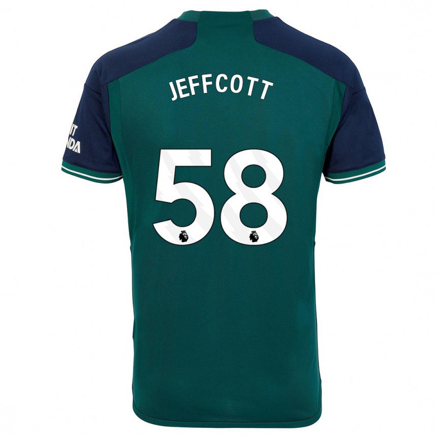 Kinder Fußball Henry Jeffcott #58 Grün Ausweichtrikot Trikot 2023/24 T-Shirt Luxemburg