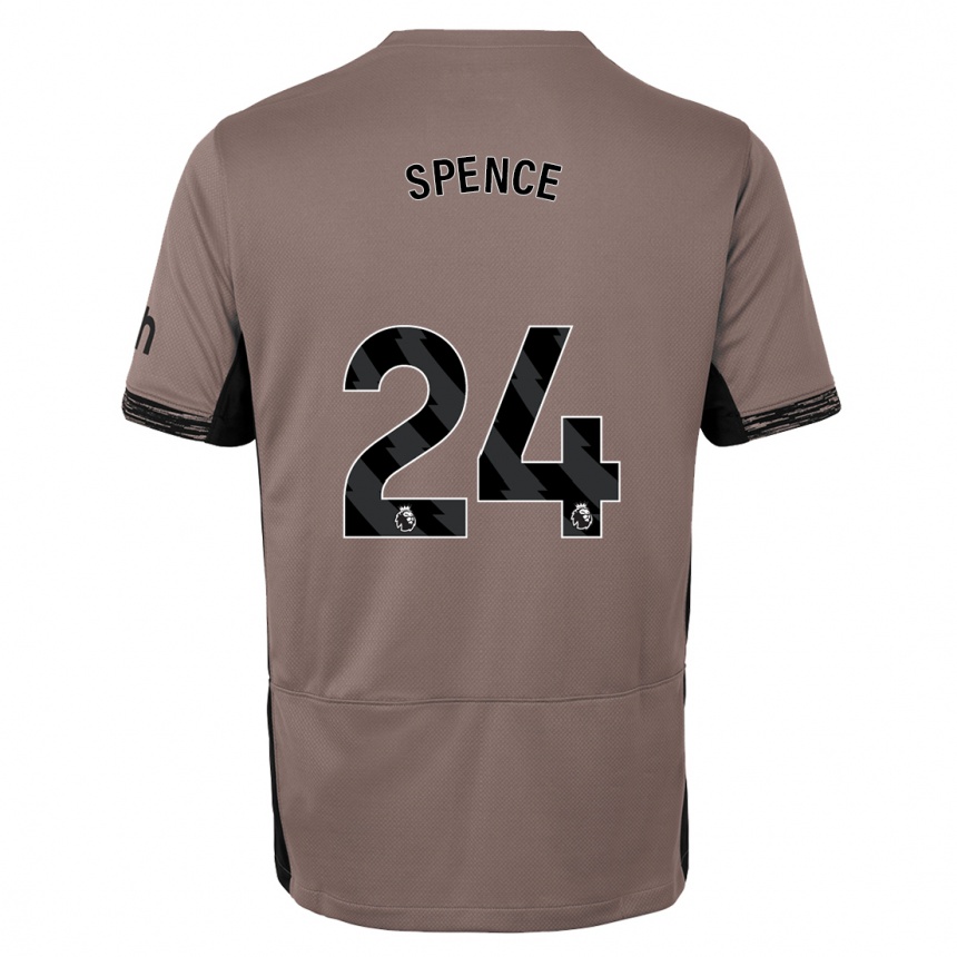 Kinder Fußball Djed Spence #24 Dunkelbeige Ausweichtrikot Trikot 2023/24 T-Shirt Luxemburg