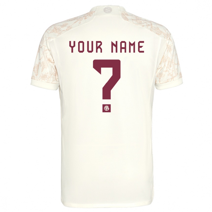 Kinder Fußball Ihren Namen #0 Cremefarben Ausweichtrikot Trikot 2023/24 T-Shirt Luxemburg